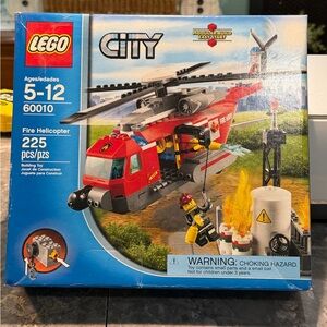 LEGO City Fire Helicopter Set - Red and Gray